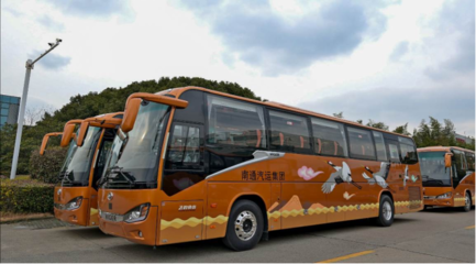 同心同行啟新程!30輛蘇州金龍海悅客車交付南通汽運(yùn)